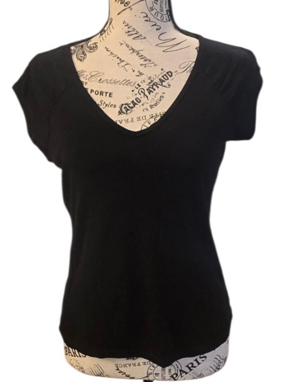 Caslon Black V-Neck Short Sleeve Tee — Classic Fit